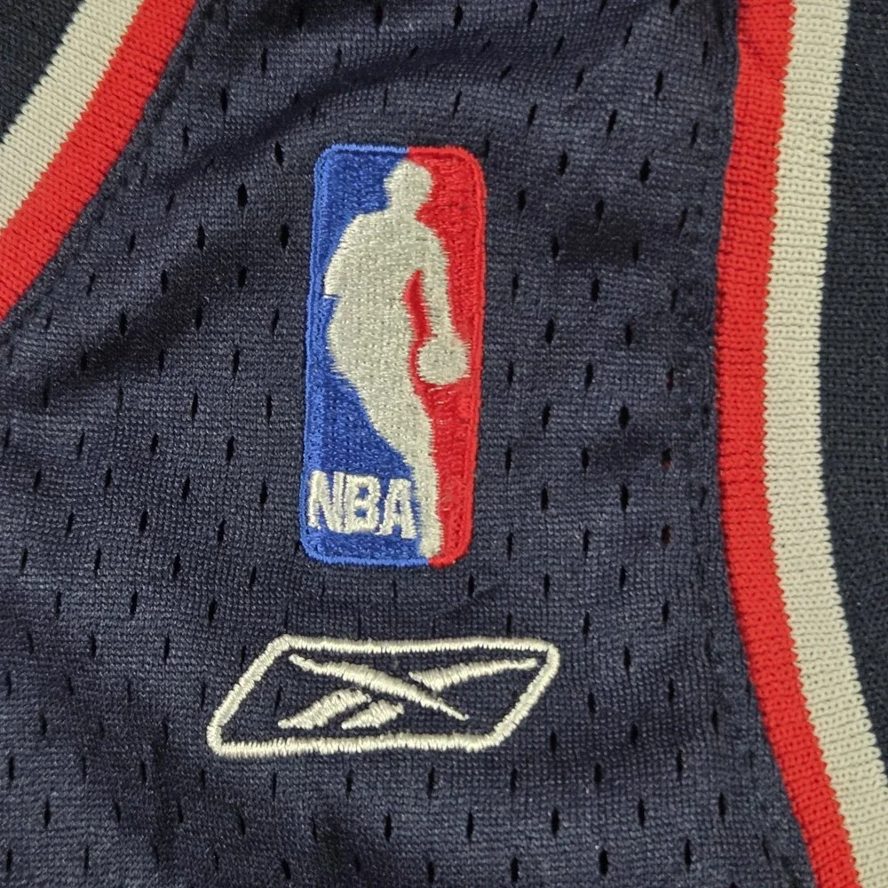 Vintage Jason Kidd New Jersey Nets Jersey Youth XL Reebok NBA Basketball Navy